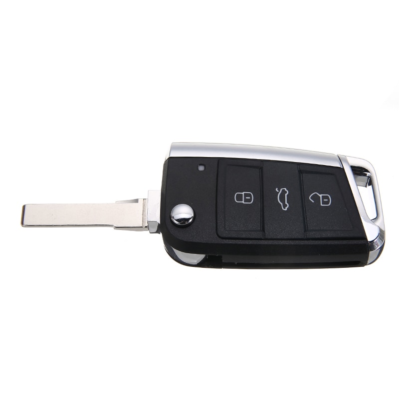 3 Button Flip Folding Remote Key Fob Shell Case Replacement Fit For Seat Leon 5F