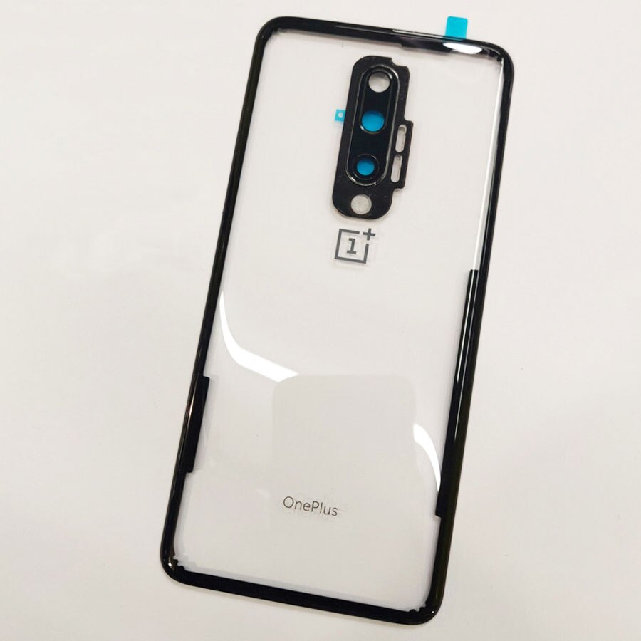 100% Original Zurück Batterie Abdeckung Tür Hinten Glas Für Oneplus 7T Profi/Oneplus 7 Profi Batterie Abdeckung Gehäbenutzen fallen mit Kamera Objektiv: 7 Profi  transparent