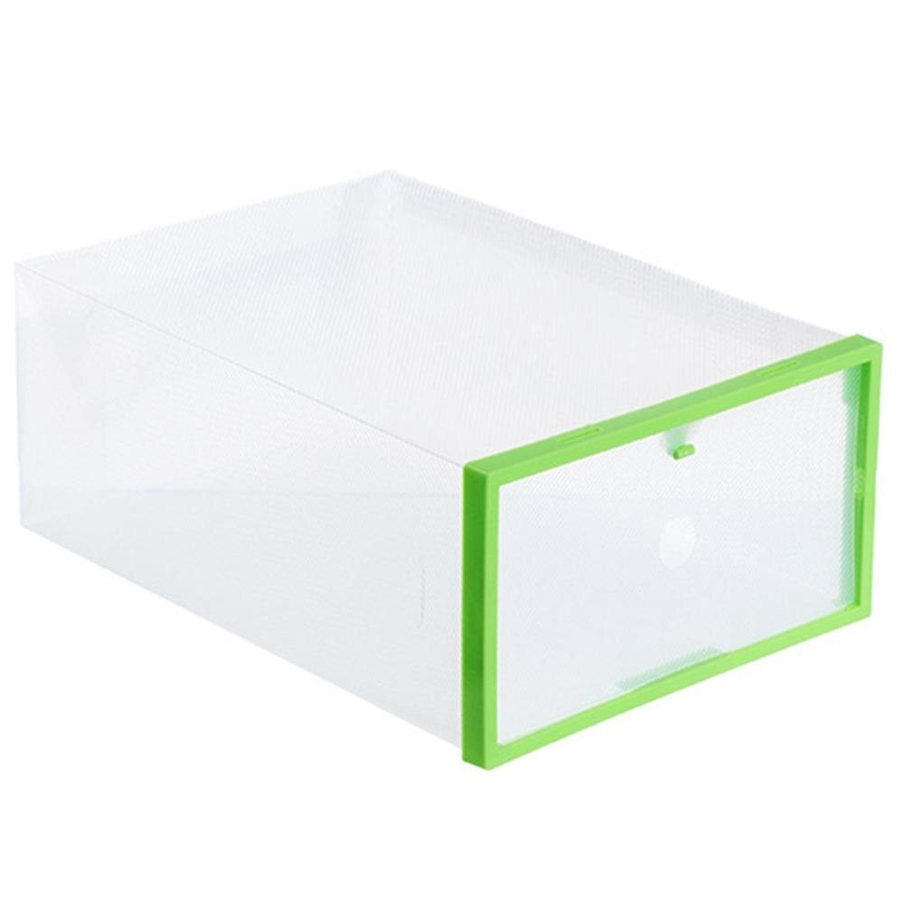 Transparent Clear Plastic Shoe Box Storage Shoe Boxes Foldable Shoes Case Holder Shoebox Transparent Shoes Organizer Boxes