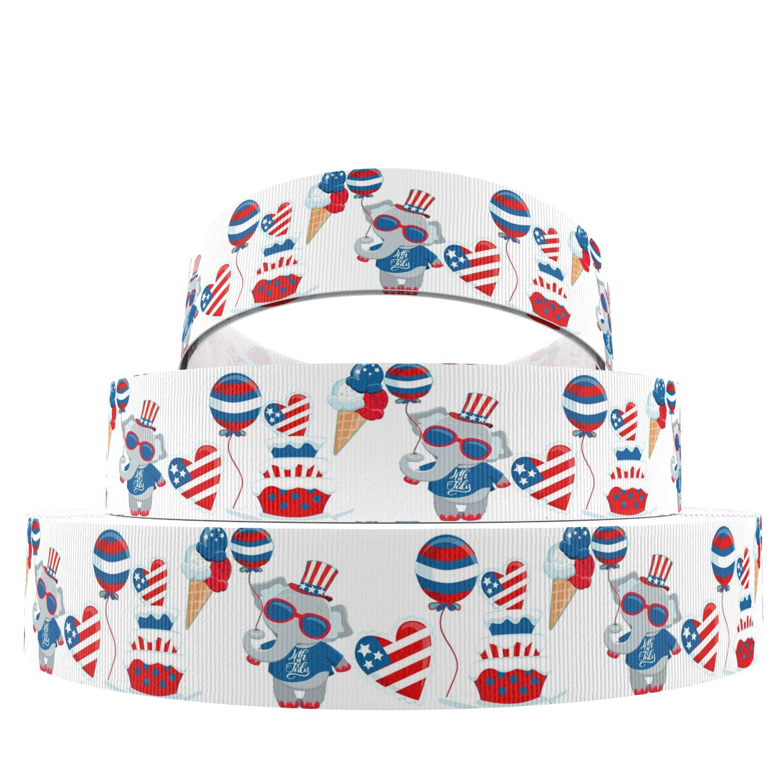 Festival Theme July 4th Celebrate Grosgrain Ribbon Polyester Ribbon 5 yards,DIY Handmade Materials For Crafts Wrap,5Yc9276: 1079129033