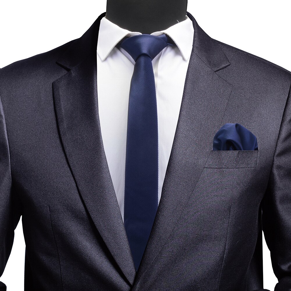 GUSLESON Slim Men Tie Pocket Square Set 6cm Skinny Necktie Red Yellow Green Ties With Box Suit Wedding Business