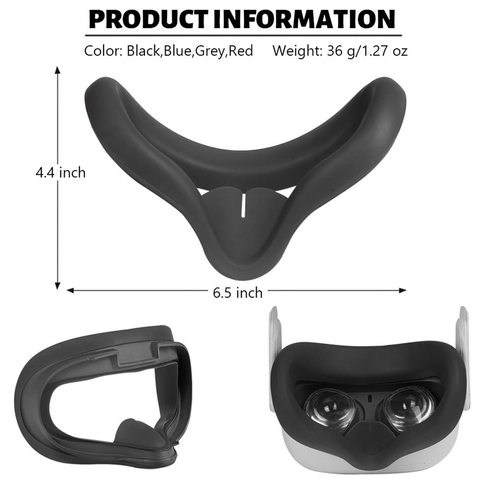 Capa de silicone durável confortável blindfold fita anti-fora alça de mão conjunto para oculus quest 2 óculos vr accesorios