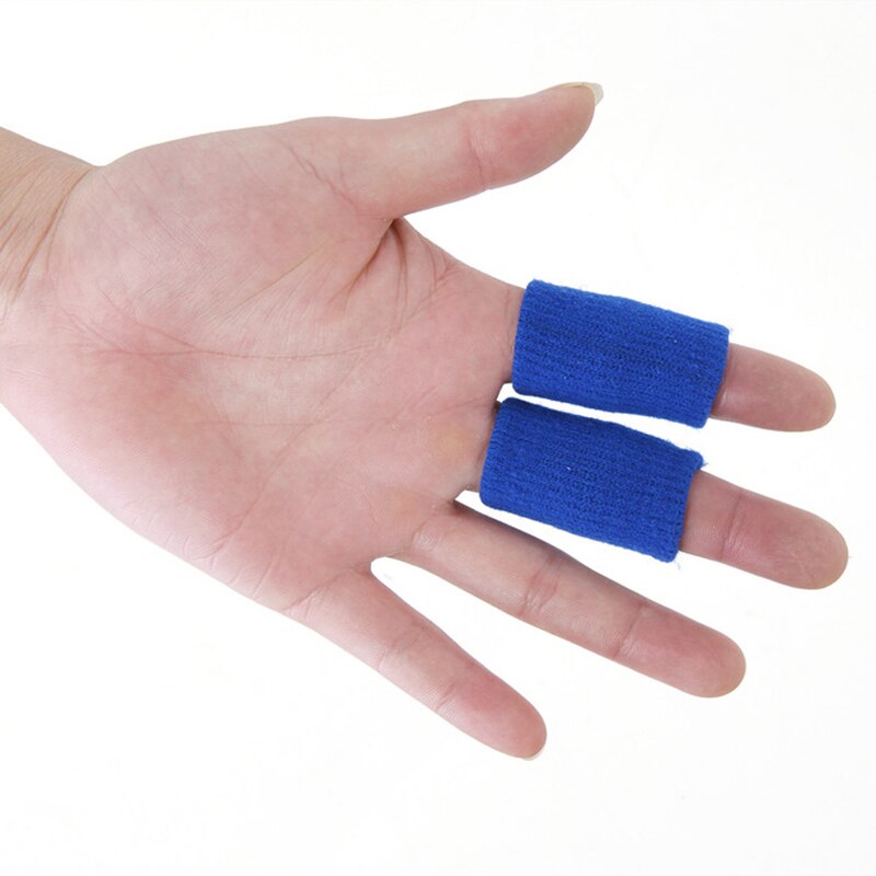 10 Stuks Nylon Elastische Vinger Mouwen Sport Brace Duim Protector Voor Basketbal Zomer Outdoor Fitness Bescherming Fietsen