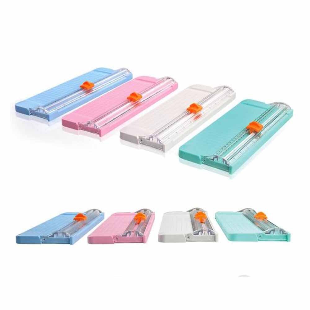 Mini Precision Rotary Paper Cutter Scrapbook Photo Trimmer With Finger Protection Slide Ruler For Home School Office