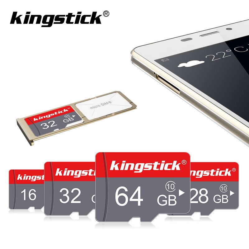 Kingstick Memory Card 32 64 128 GB Micro SD 128GB 32GB 64GB 256GB 8GB Micro SD Card SD/TF Flash Card microSD carte for Phone