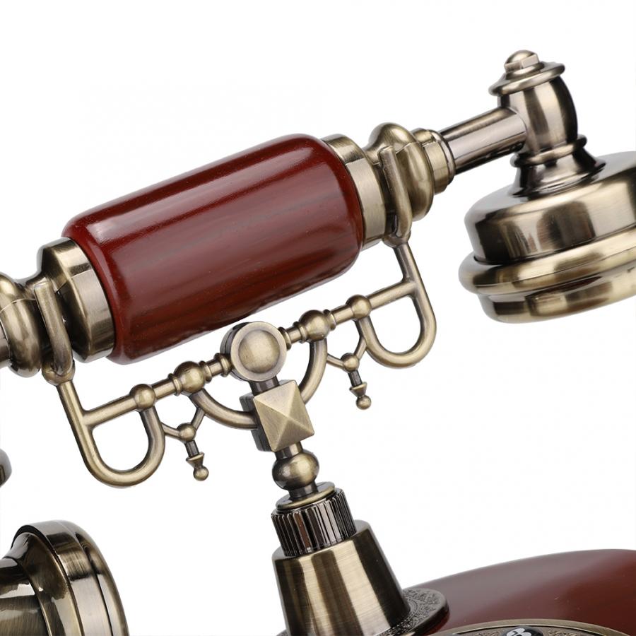 telefono European Retro Style Push Button FSK and DTMF caller ID Telephone Dial Desk Phone Home Office Decor Classical