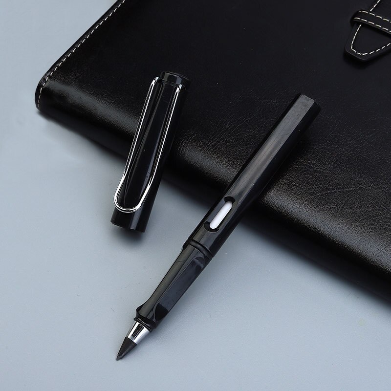 1Pcs Novelty Eeuwige Pen Onbeperkt Schrijven Potlood Geen Inkt Technologie Magic Potloden Schrijven Schets Schilderen Briefpapier: Black