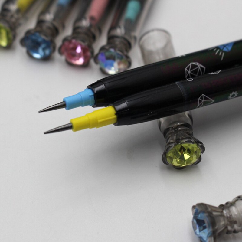 4 sztuk/zestaw nie-ostrzenie ołówek śliczne piśmienne piórnik z nadrukiem plastikowy ołówek student szkolne materiały biurowe