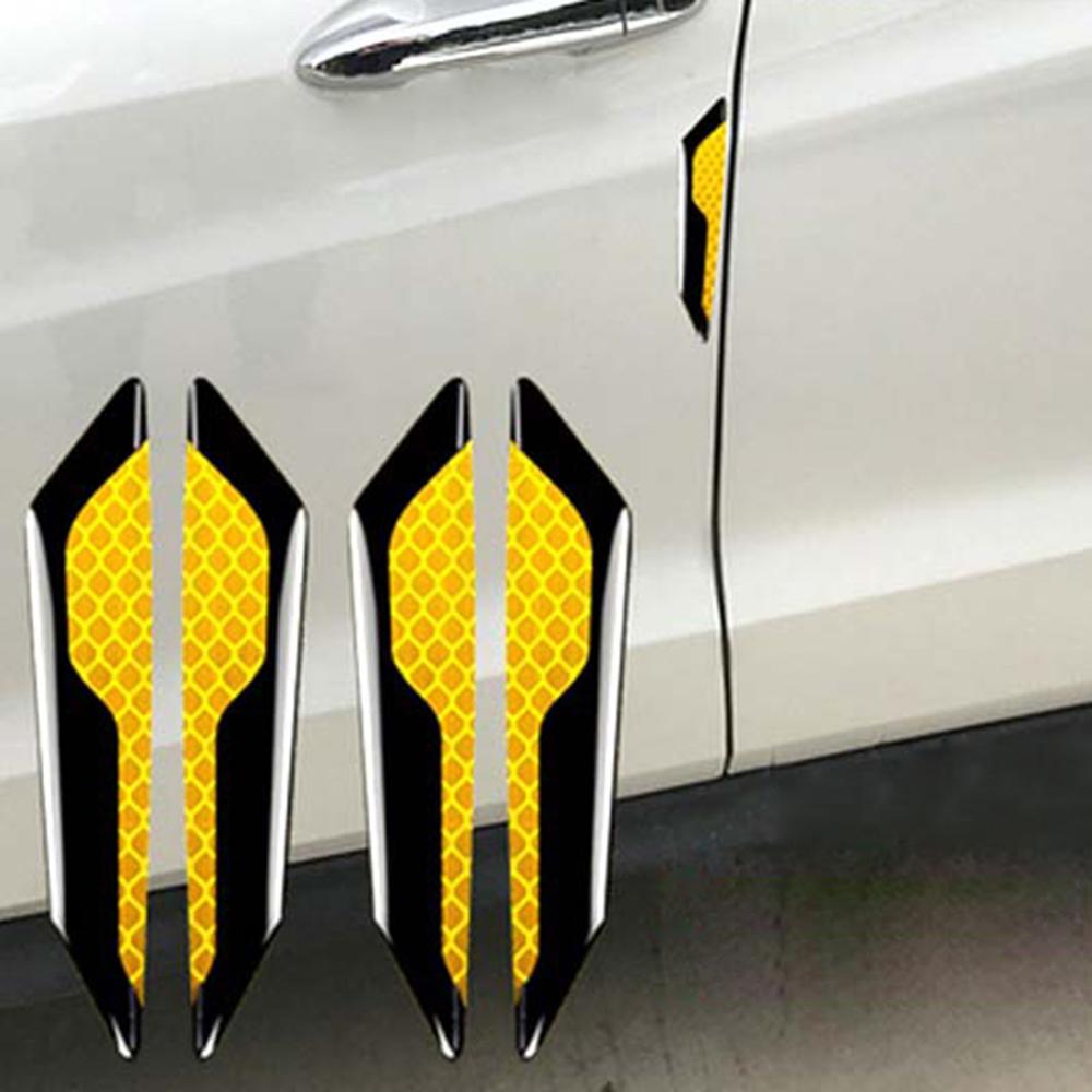 4 Pcs Carbon Fiber Car Doors Guards Protectors Side Doors Protection