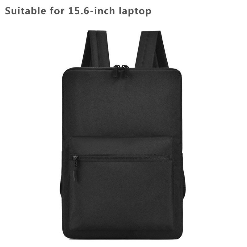 Slanke Laptop Rugzak Voor Mannen Vrouwen 15.6 &quot;Computer Kleine Rugzak Student College Rugzak Reizen Schooltassen Tiener Bagpack: Black