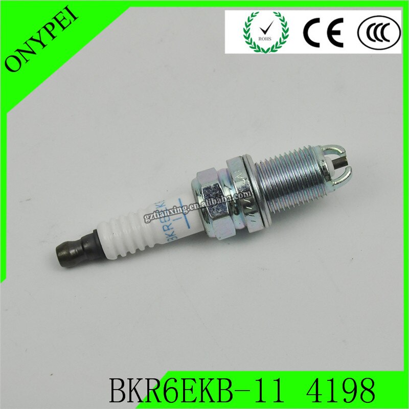 4 PCS BKR6EKB-11 4198 Spark Plug For Toyota Nissan Opel Honda Ford Peugeot BKR6EKB11