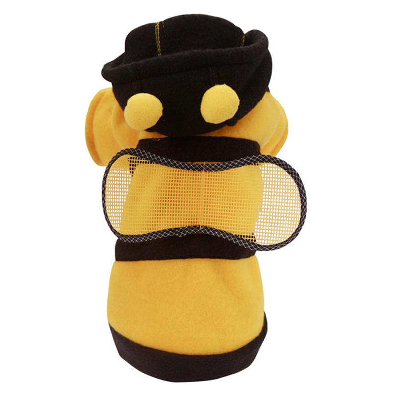 Disfraz de una pieza para mascota, disfraz de abeja de cuatro patas, para gato, disfraces de perros, talla XS-XL: L