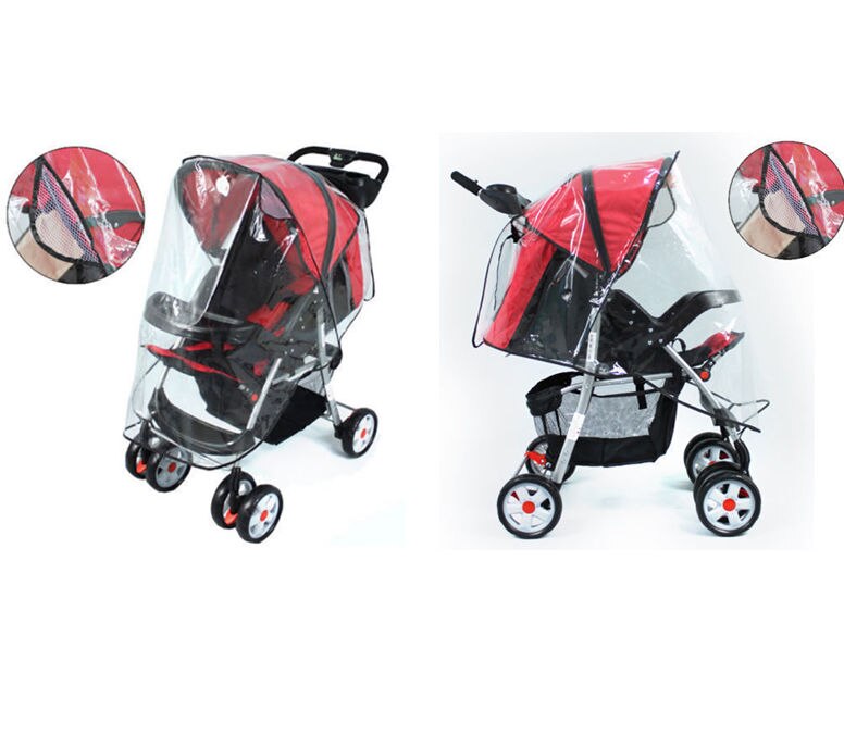 Rain Cover Wind Dust Shield For Baby Strollers Pushchairs Transparent Buggy Pram Rain Covers Gear Durable