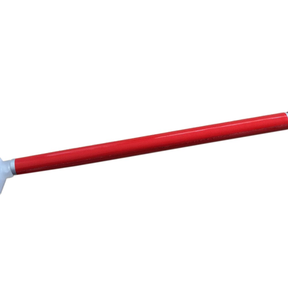 125cm, 130cm, 135cm, 140cm,145cm,150cm,155cm,  hvite aluminiumsrør med svart håndtak til persienner (bretter ned 7 seksjoner)