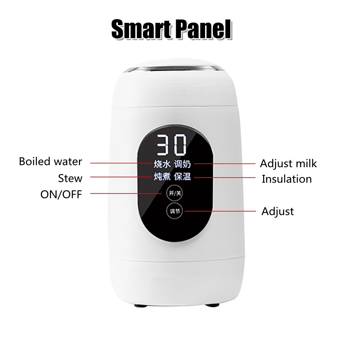 700ML 600W rapide bouilloire à eau bouillante voyage en plein air Mini bouilloire électrique multifonctionnel Insulable théière température ajustée