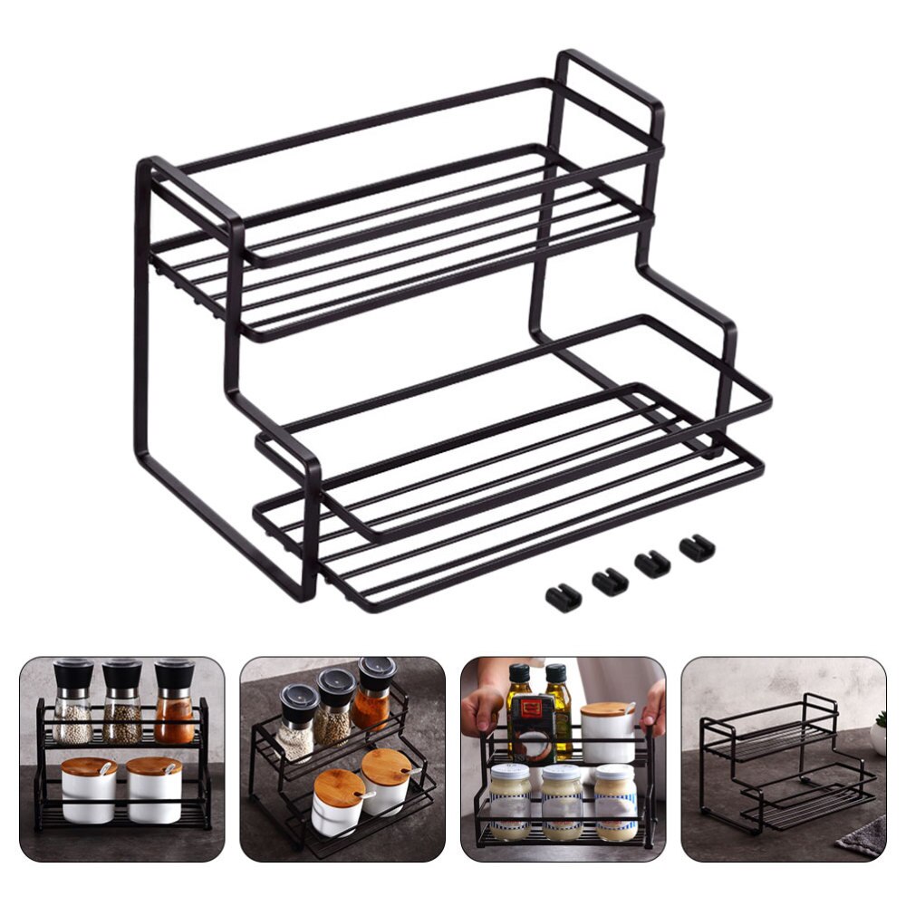 1Pc Stapte Keuken Desktop Rekken 2-Layer Ijzer Kru... – Vicedeal