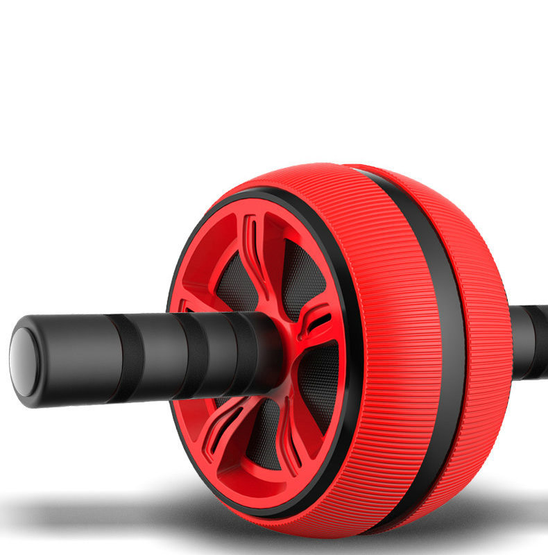 Stor lydløs tpr abdominal hjul rulletræner fitnessudstyr gymnastiksal hjemme træning kropsbygning ab rulle: Rød