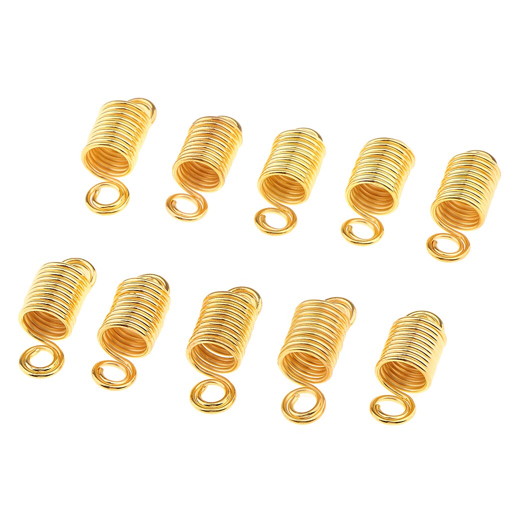 Pakker  of 10 frisør hair extensions clips tilbehør dekoration tube perler ringe