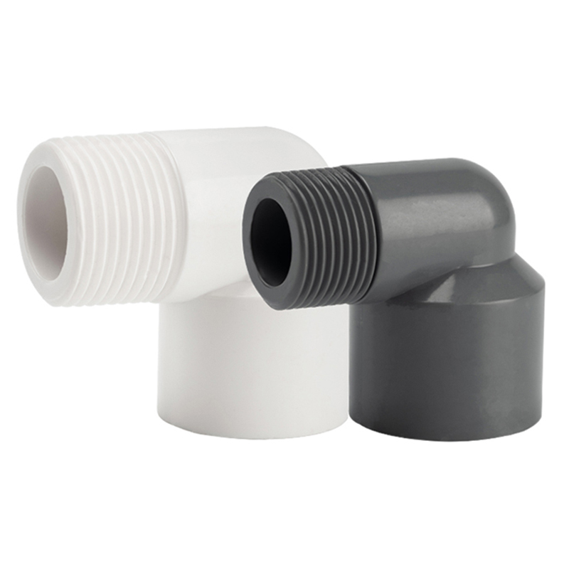 PVC 90° Connector 20 25 32mm To 1/2" 3/4" 1" Equal Reducer Coupling Male Thread Elbow Joint Aquarium Garden Irrigation Fittings