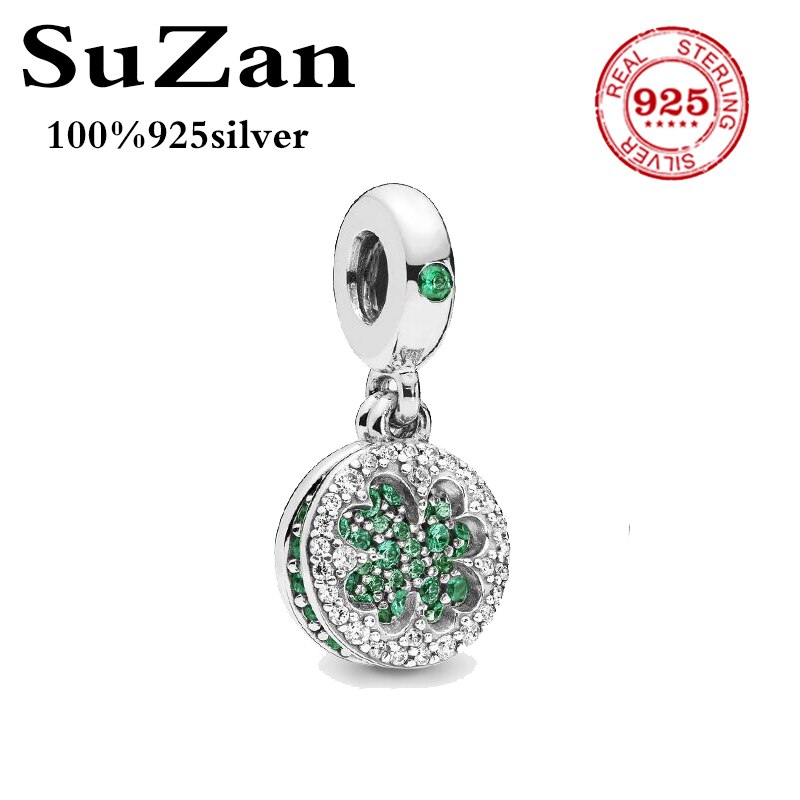 Suzan Reale Dell'argento Sterlina 925 del Branello di Fascino del Reflexions Eleganza Clip Con Perline di Cristallo Misura Pan Braccialetti Donne Gioielli Fai Da Te: style8