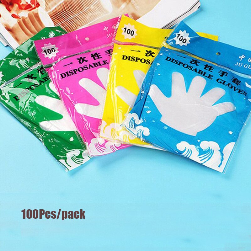 100 Pcs Disposable Sanitary Gloves Edible Gloves Disposable Plastic Gloves Disposable Gloves