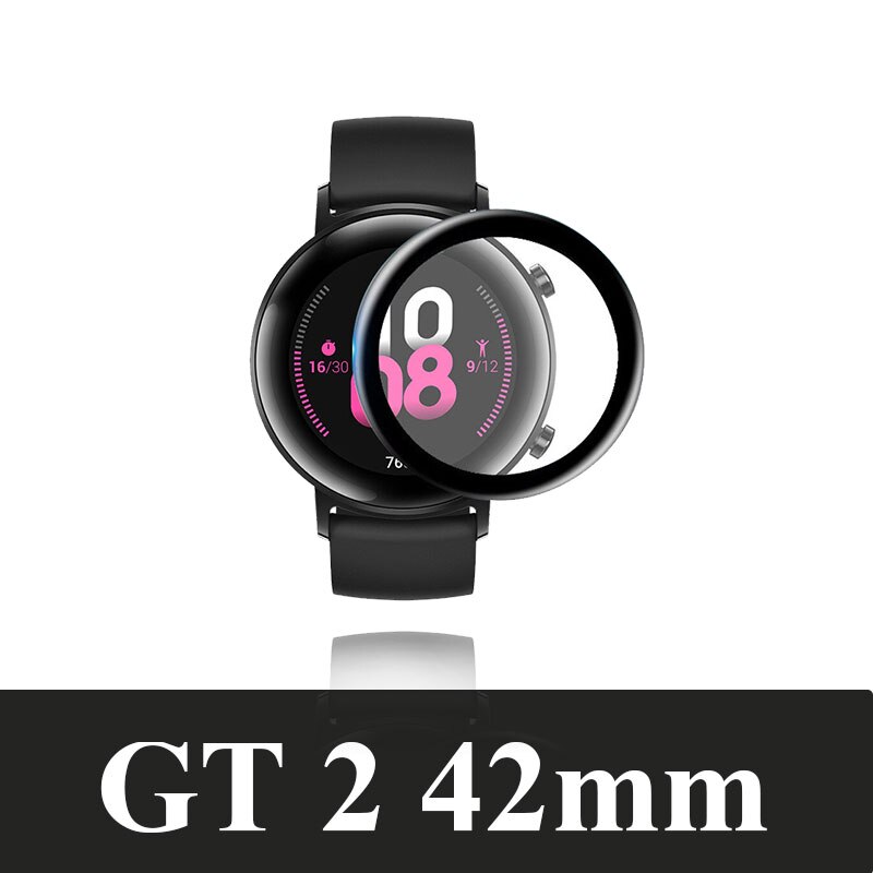 Film Voor Huawei Horloge Gt 2 42Mm 46Mm Screen Protector Gt 2e Tpu Glas Voor GT2/GT2e gebogen Krasbestendig Beschermende Accessoires: For GT 2 42mm / 1 Pcs