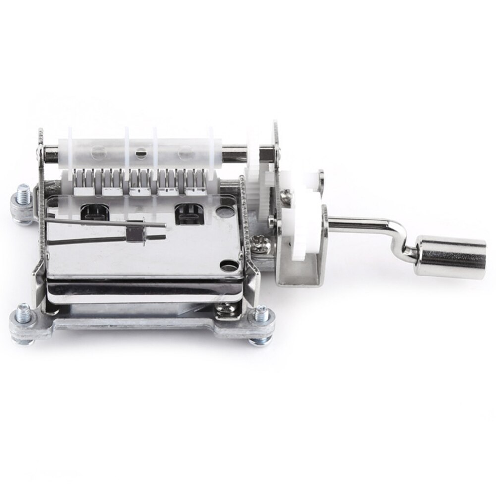 Diy Music Box Tune Hand Crank 15 Notes Music Instrument Set With 20 Pcs Blank Note Crank Mechanical Musical Box