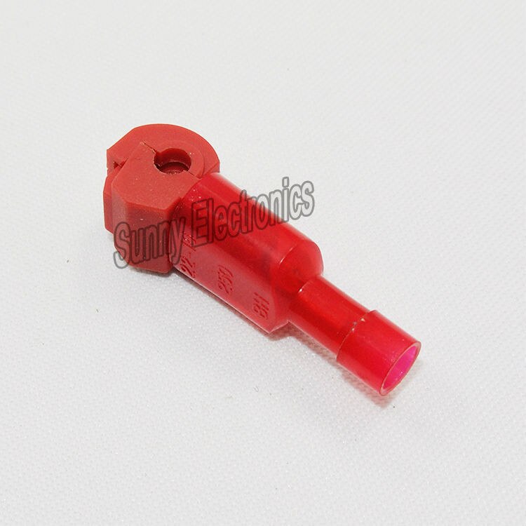 freeship100x RED 22-18 AWG T-TAPS & MALE WIRE CONNECTORS SPLICE ELECTRICAL WIRING Insulated Wire Terminal