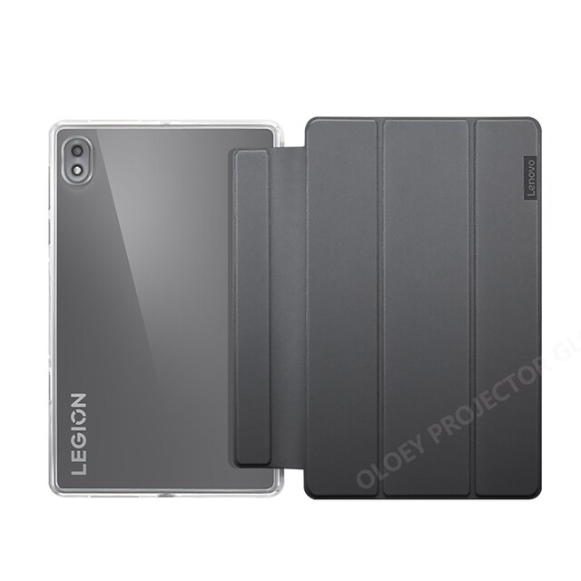 Original lenovo legion  y700 tablet-pc-hülle, 8.8 zoll, mit intelligenter schlaf- und aufwachfunktion, magnetischer saugnapf, abnehmbar, aus komfortablem pu-leder: Default Title