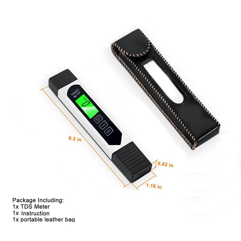 3 in 1 Digital TDS Meter TDS EC Temp Meter Water Tester PPM Meters FP8