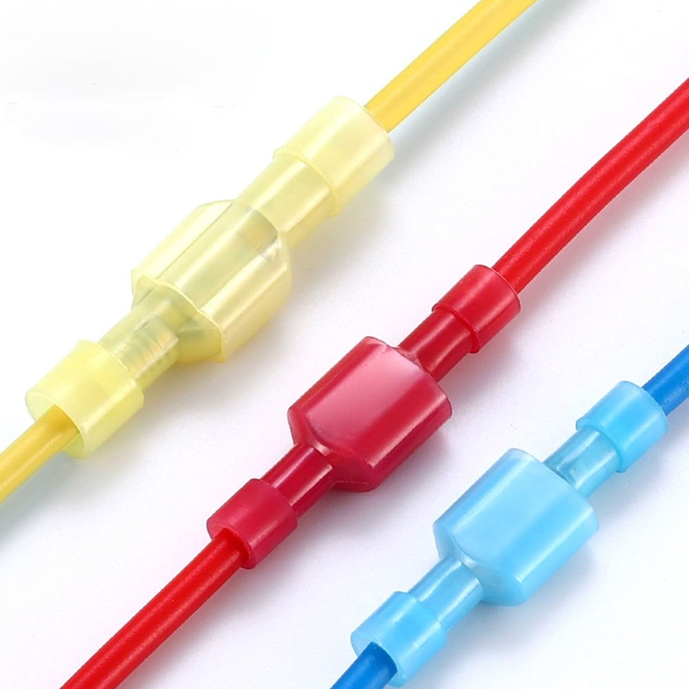 20 Pairs Spade Crimp Connectors Nylon Fully Insulated Electrical Wire Cable Crimp Terminals Kit Set