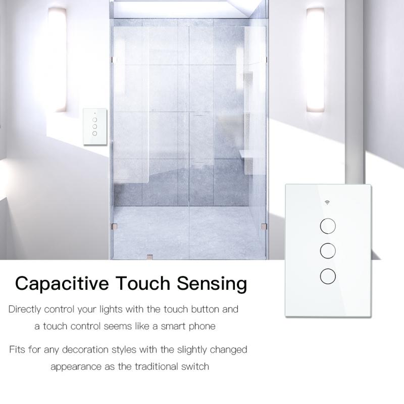 WiFi Smart Wall Touch Switch 170-250V Tuya/smart Life APP Remote Control Wi-Fi 2.4GHz Smart Home Switch For Alexa Google Home