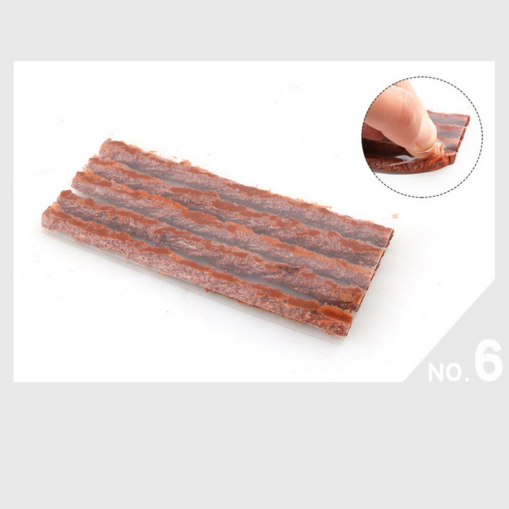 30Pcs Auto Banden Reparatie Strip Auto Motorfiets Tubeless Band Band Wielen Punctie Plug Seal Tape Reparatie Pees Rubber Strip