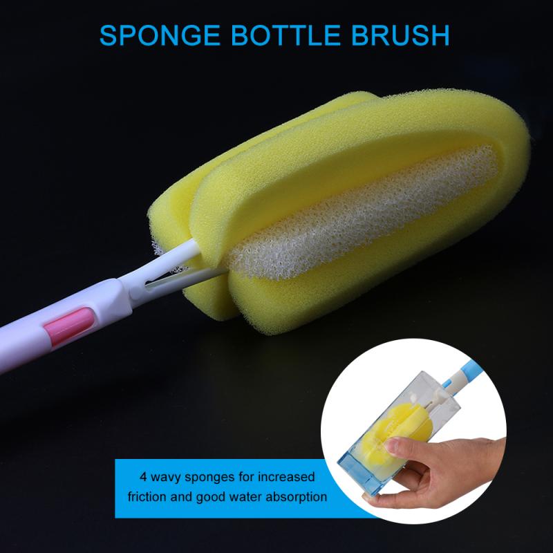 7Pcs/set Bottle Brushes Cleaning Sponge Bottle Cleaning Brush Set Feeding Bottle Dummy Nipple Pacifier Brushes Cup Brush Kit