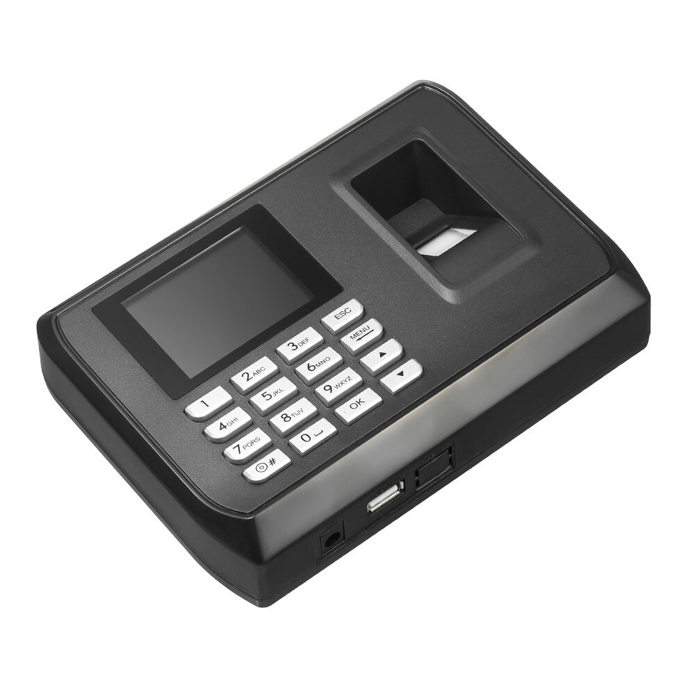 Biometric Fingerprint Password Attendance Machine Checking-in Recdor LCD Employee Time Clock