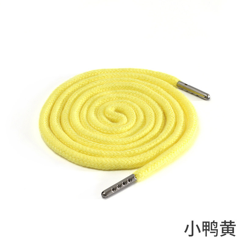 1pcs Sweatpants Drawstring Strap Metal Head Sports Pants Cotton Rope Belt Hoodies Accessories DIY Sewing Band Supplies TJ7625: Gold