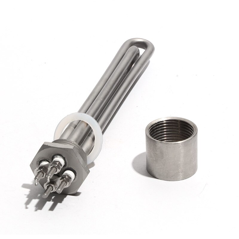 1" BSP Thread Boiler Steam Water Heater Immersion Heating Element Heating Element All 304SUS 240V 1.5KW/2.5KW/3.6KW/4.5KW: 3.6KW  265mmL / Silver