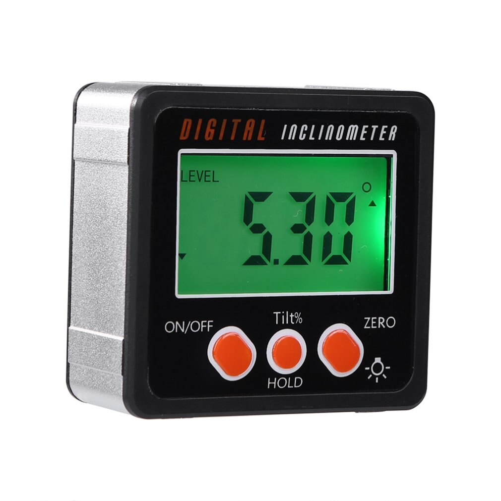 Precision Digital Protractor Inclinometer Water Proof Level Box Digital Angle Finder Bevel Box With Magnet Base