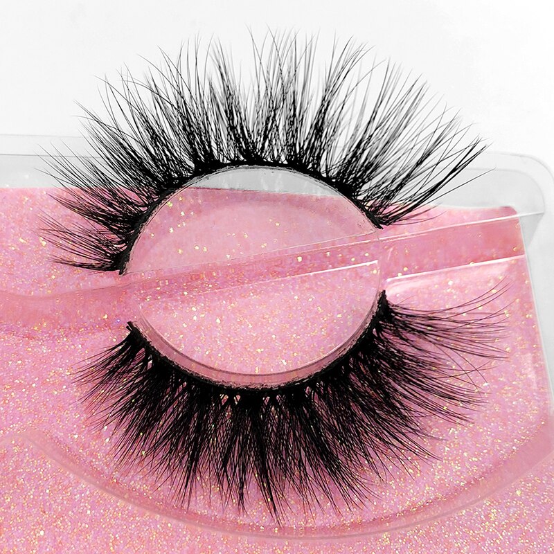 10 bulk fluffiga lösögonfransar 3d minkfransar återanvändbara handgjorda naturliga ögonfransar faux cilios: A10