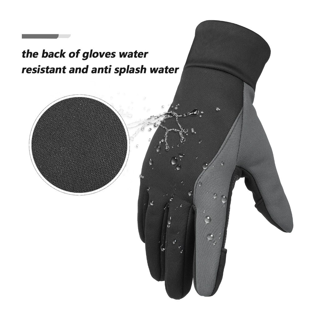 Guantes cálidos de invierno OZERO para trabajo en exterior, guantes de soldar de poliéster a prueba de viento, guantes de TPU impermeables de algodón aislante para hombres y mujeres 927