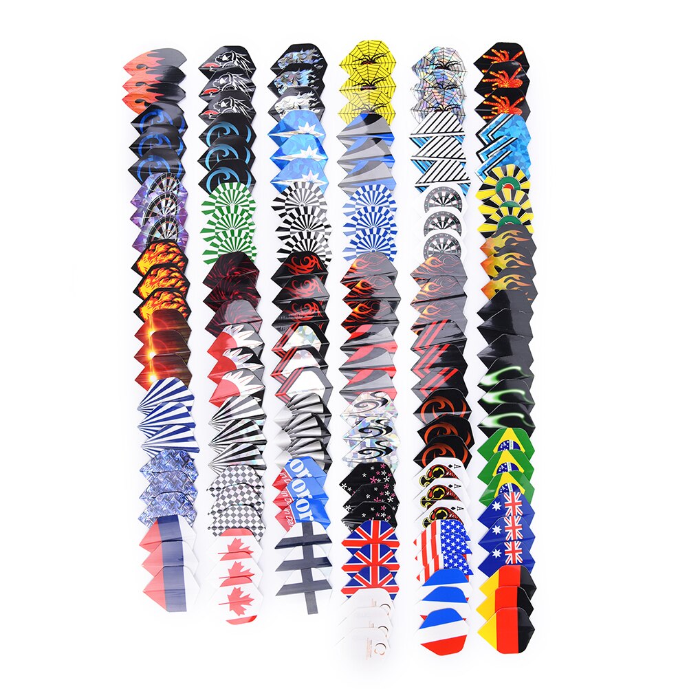 150 Stuks Dart Flights In 50 Soorten Patronen Zeldzame Darts Fin Veer Waarde Vluchten Accessoires