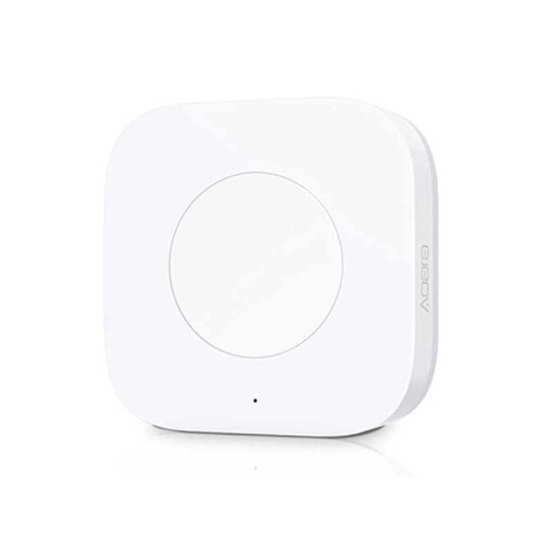 Aqara-Mini interruptor inalámbrico con Sensor Zigbee, botón de Control de una tecla, Control remoto inteligente, Automatización del hogar para Homekit Mija Mi Home: Blanco