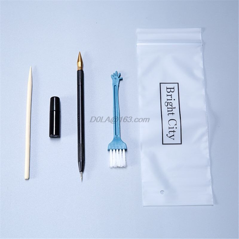 Schilderij Tekening Scratch Arts Set Met Stok Schraper Pen Borstel Voor Scratch Sketch Art Papers Boards Gereedschap Diy: B