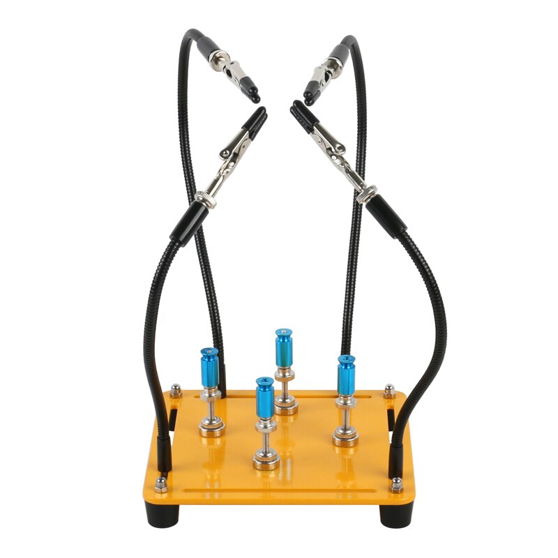 Adjustable Arm Alligator Clip Magnetic PCB Holder Fixture Clamp Plate Jig For Phone PCB Soldering Repair