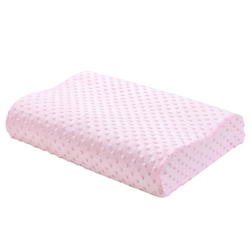 Orthopedic Memory Foam Bedding Pillow Neck Protection Slow Rebound Shaped Maternity Pillow For Sleeping Pillows 50*30CM: Pink