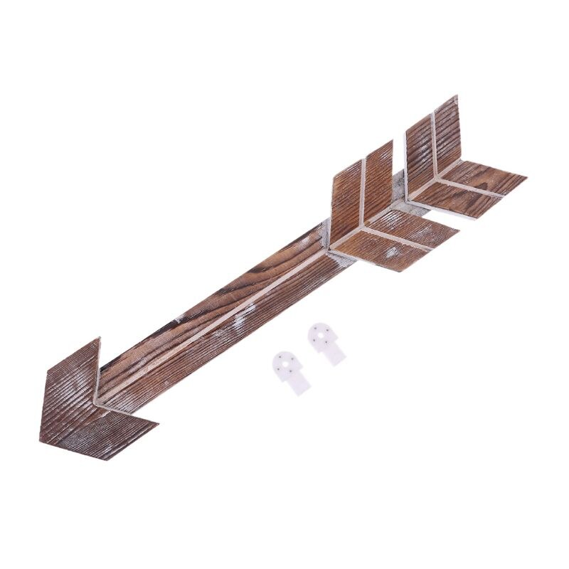 Señal de flecha de madera rústica montada para decoración de pared, decoración decorativa para casa de campo, pared colgante para boda, Bar, restaurante,