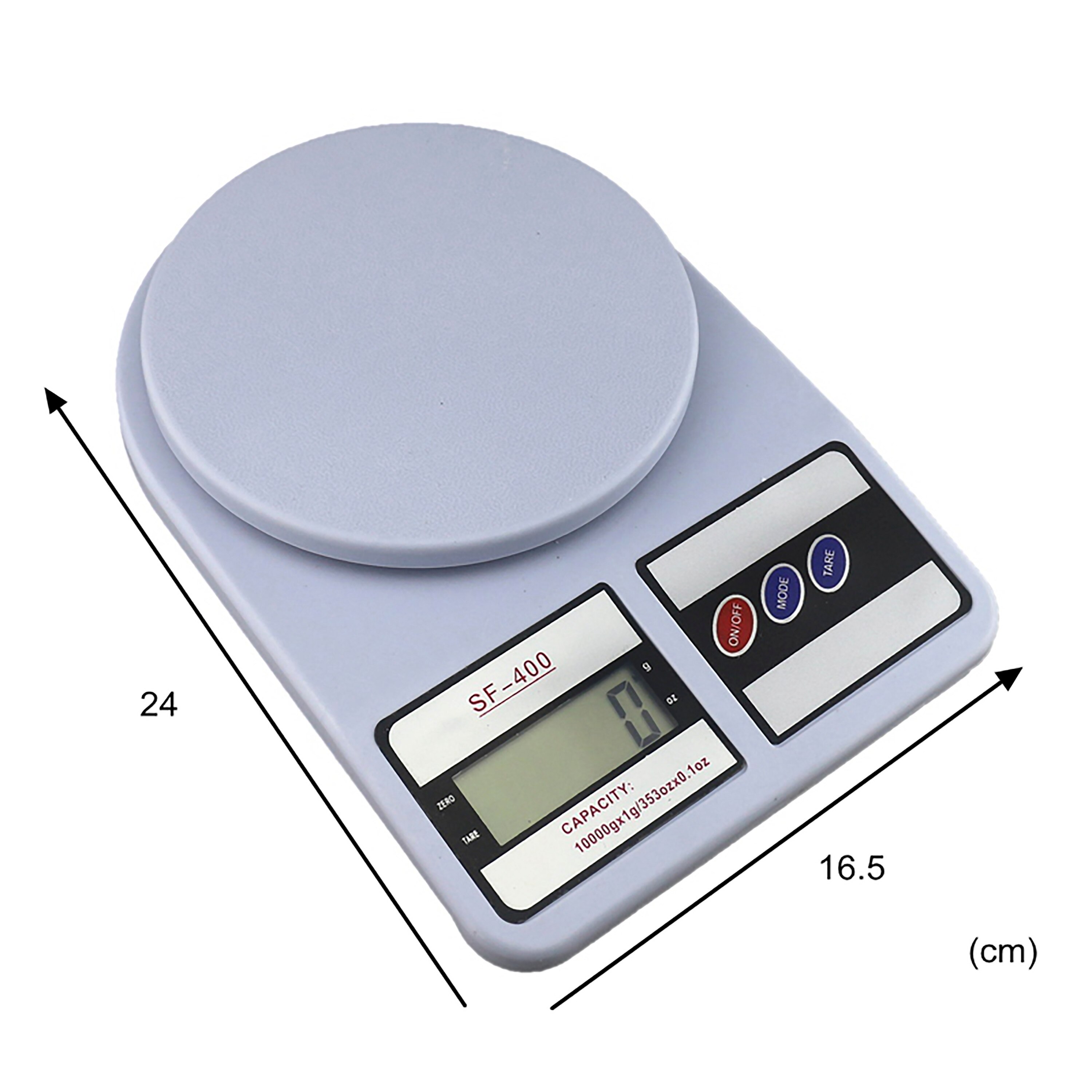 BALANZA DIGITAL PRECISION 1 gr a 10 Kg Peso COCINA bascula ELECTRONICA ABS LCD