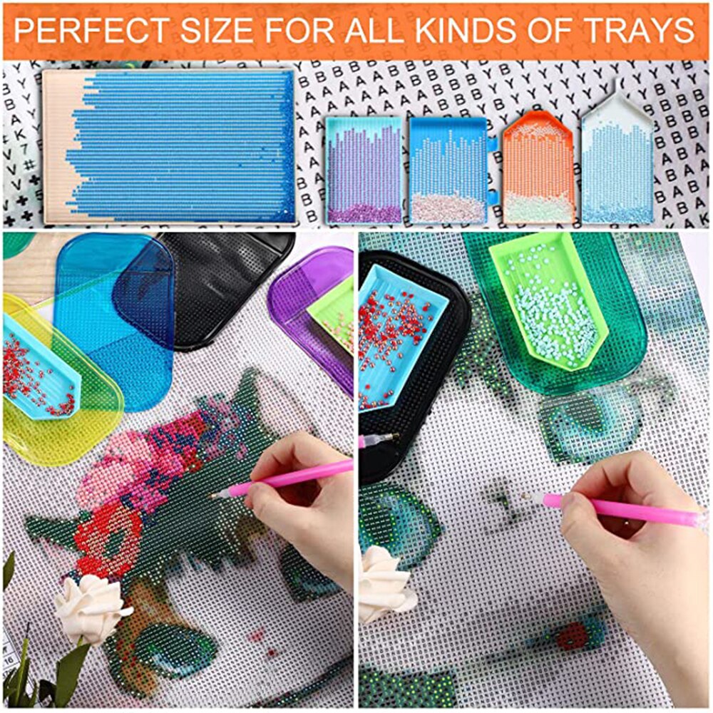 Tapis collant antidérapant, outils de peinture diamant, support de plateau de broderie, antidérapant, lavable, accessoires de bricolage en diamant