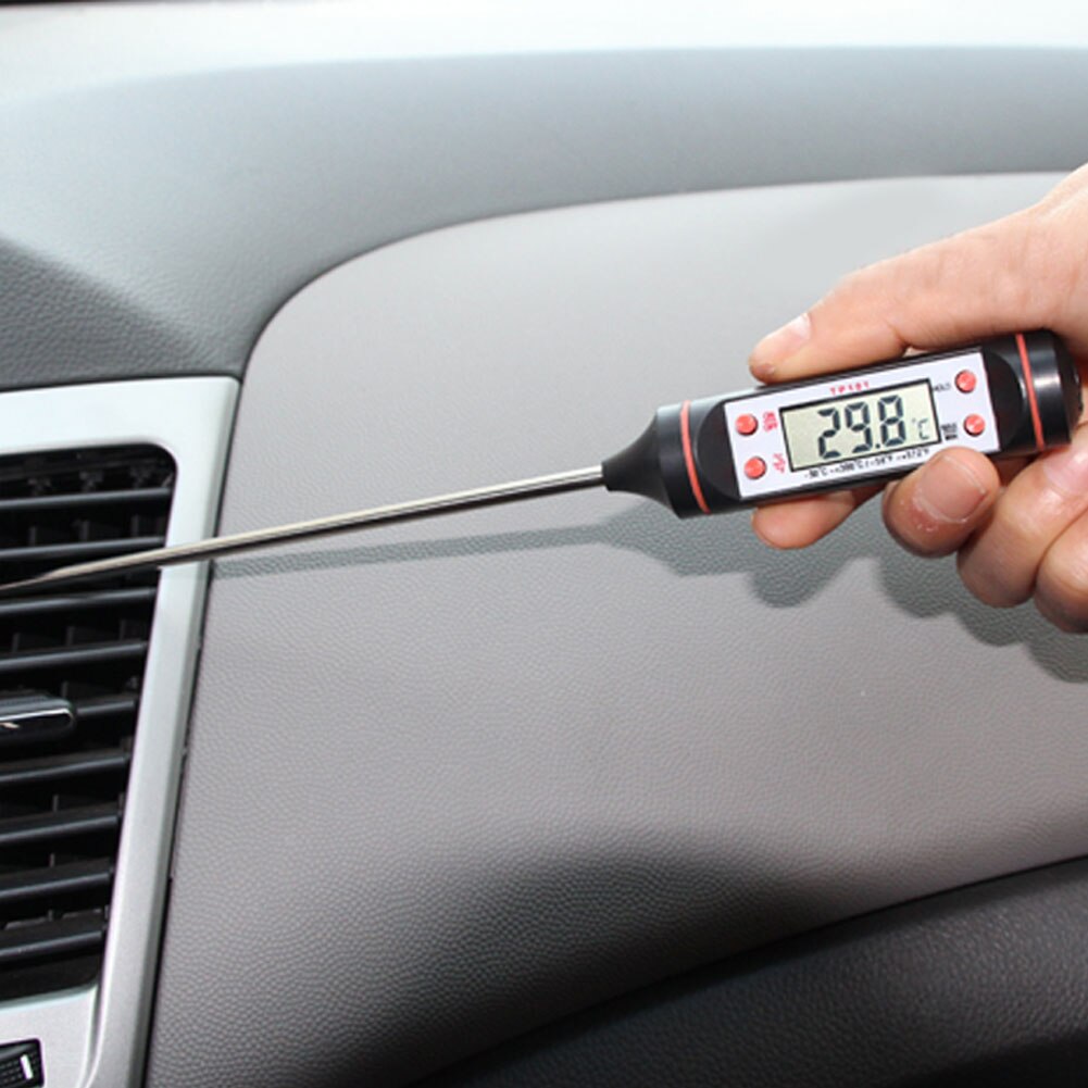 Universal Car Air Vent LCD Digital Probe Test Pen Temperature Meter Gauge Thermometer Car Accessories