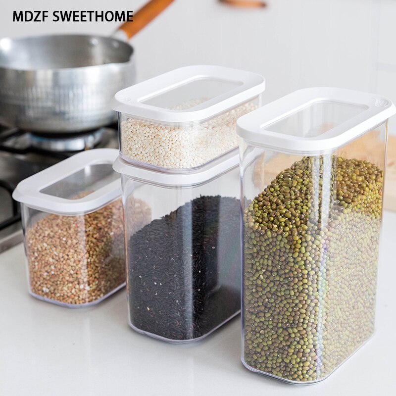 Plastic food seasoning container kitchen box refrigerator seasoning box multi-grain seasoning bean container storage container